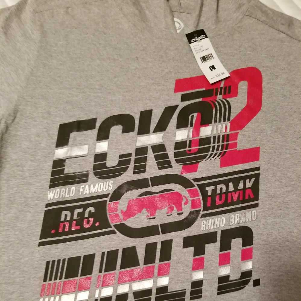 Ecko unltd with hood mens shirt